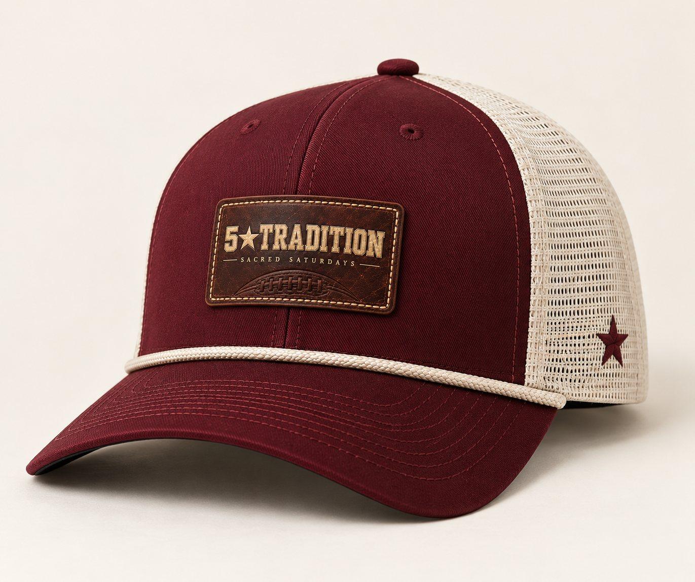 5 ★ Tradition rope trucker — leather patch